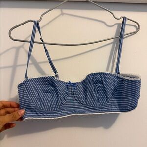 HELSA striped bralette